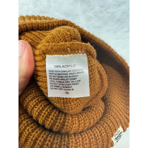 FURTALK Brown Bear Ear Knit Beanie Hat‎ Womens Ribbed Acrylic Winter Cap - Image 6