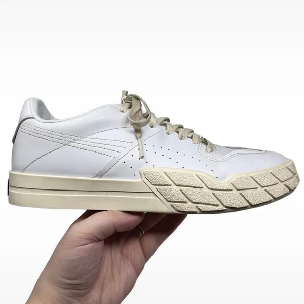 Puma Eris Fantasy Leather Lace-up Sneakers Women’s Size 9 White-Whisper White - Image 8