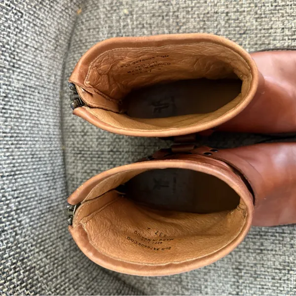 Frye Harness‎ Ankle Boots Size 5 1/2B - Image 5