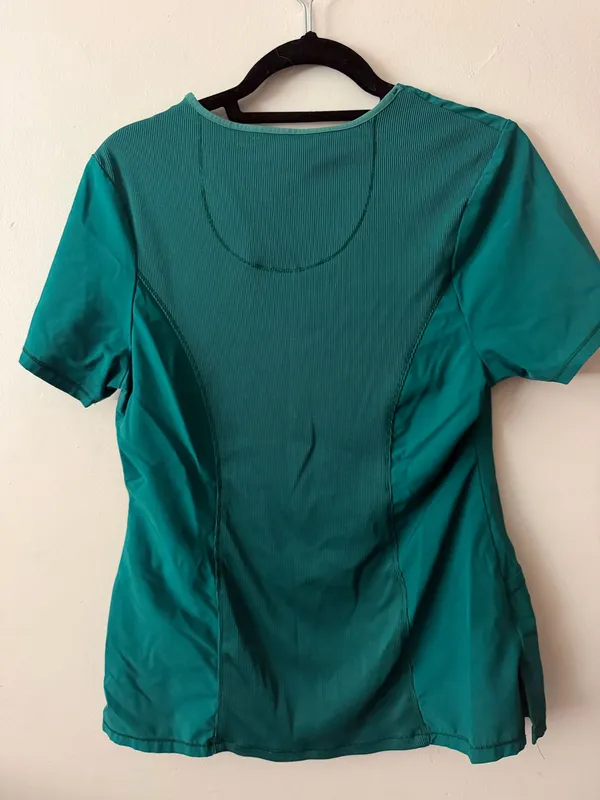 Cherokee Infinity Scrub Set Top & Bottom Medium Hunter Green - Image 4