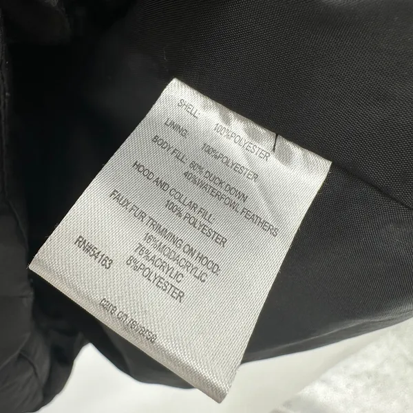 Calvin Klein Womens Black Puffer Jacket XL Duck‎ Down Fleece Lined Quilted Coat - Image 6