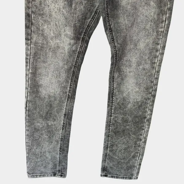 That's It Jeans Womens Sz‎ 32 Stretch Black Wash Denim Skinny Leg Grungy - Image 4