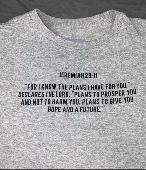 Faith Tshirt Gray Size XS - Image 3