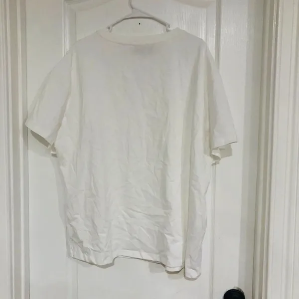 Cider Oversized Tee Curve Cotton Short‎ Sleeve Women's Top White Size 1XL NWT - Image 6
