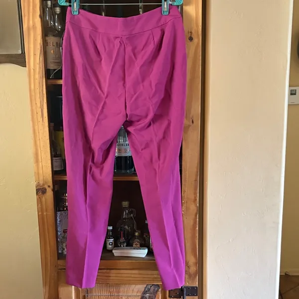 Evan Picone Black Label Vibrant Pink Straight Leg Pants - Image 9