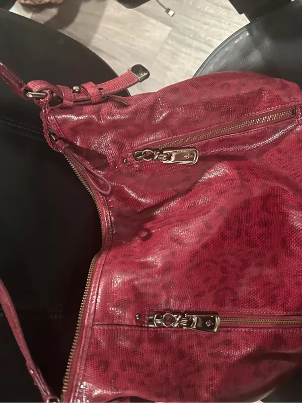 Red faux Leather Shoulder Bag - Cole Haan - Image 12