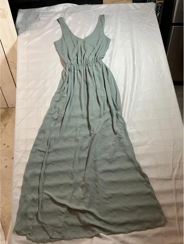 Show Me Your Mumu Sage Green Maxi Dress with Side Slit - Image 4