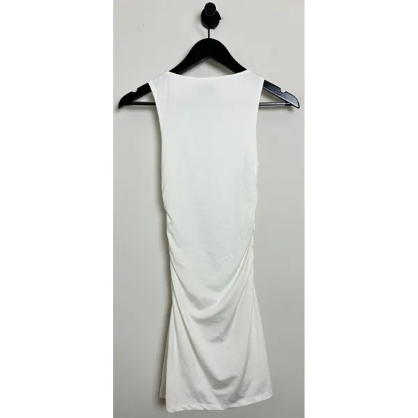 PRINCESS POLLY Eklund Ruched Jersey Minidress in White Size US 2 - Image 8