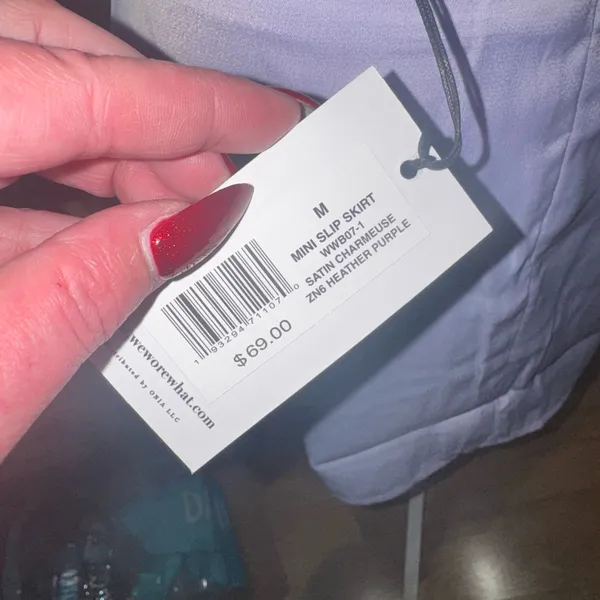 Weworewhat mini slip skirt - Image 7
