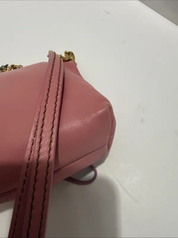 Dolce & Gabbana Nappa Piuma Rosa Lambskin Mini Baguette Bag - Image 7