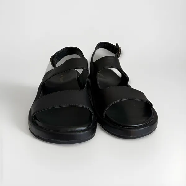 Vionic Madera Women's Size 8 Black Leather Slingback Platform Sandals - Image 2