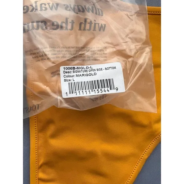 Toast Swim x Free People Signature Open Side Bottom in Marigold Yellow NWT - Image 6