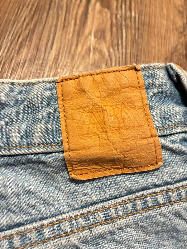 ZARA Blue Denim Shorts  - Image 3