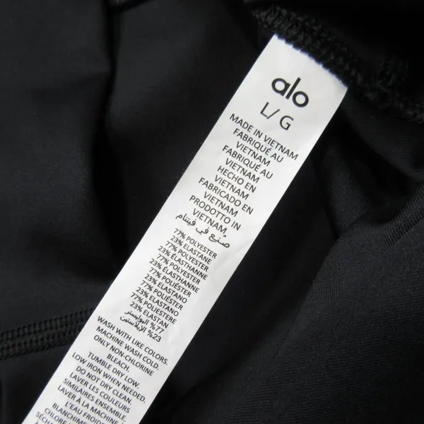 NWT Alo Yoga High-Waist Airlift Legging in Black Stretch Workout L - Image 6
