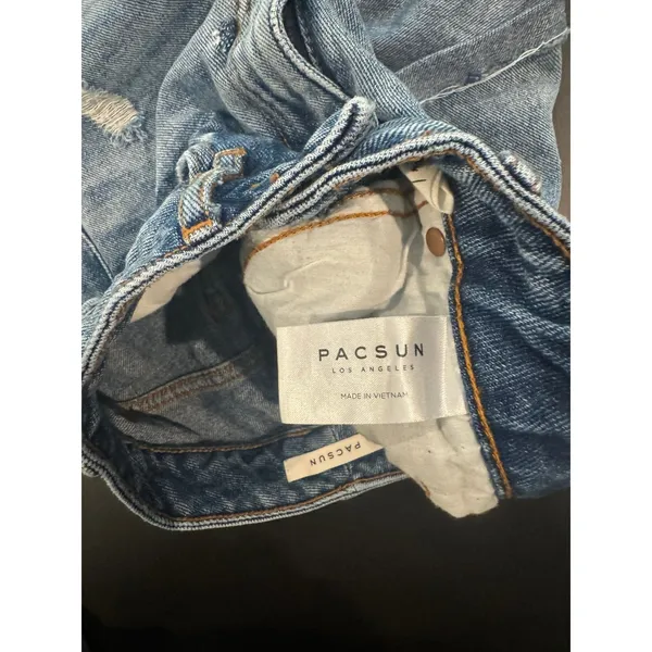 Pacsun Women‎ Jean Shorts, mom shorts size 22 - Image 5