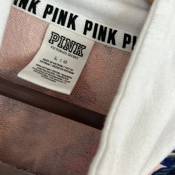 PINK - Victoria's Secret hoodie pullover sweater size L - Image 5