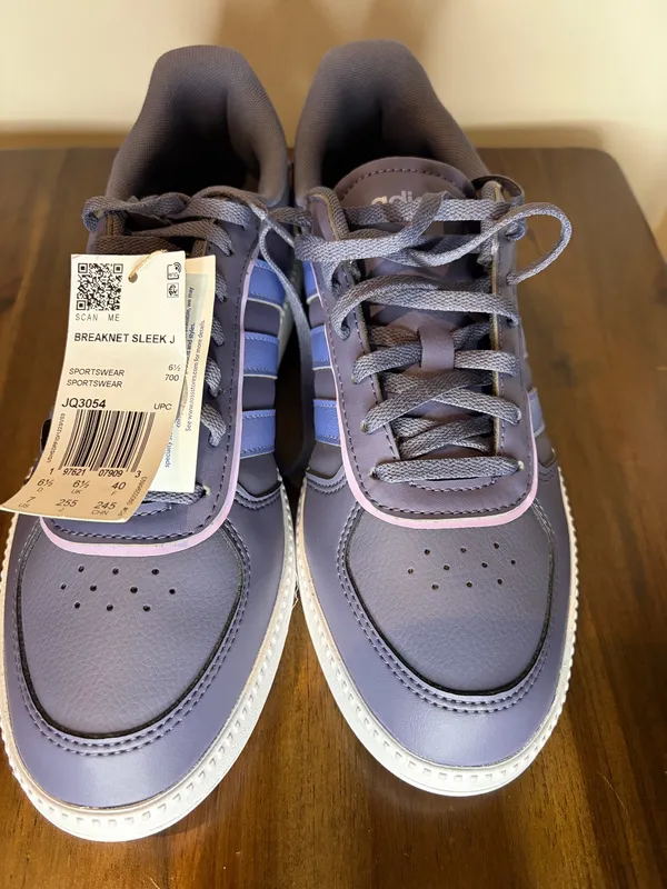 NWT Adidas Breaknet Sleek J Purple Lavender Sneakers. Size 7 - Image 2