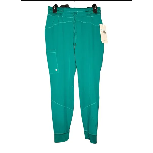 NWT‎ Barco One Boost Jogger Scrub Pants Women’s XSP Dark Jade Mid Rise 3 Pocket - Image 2