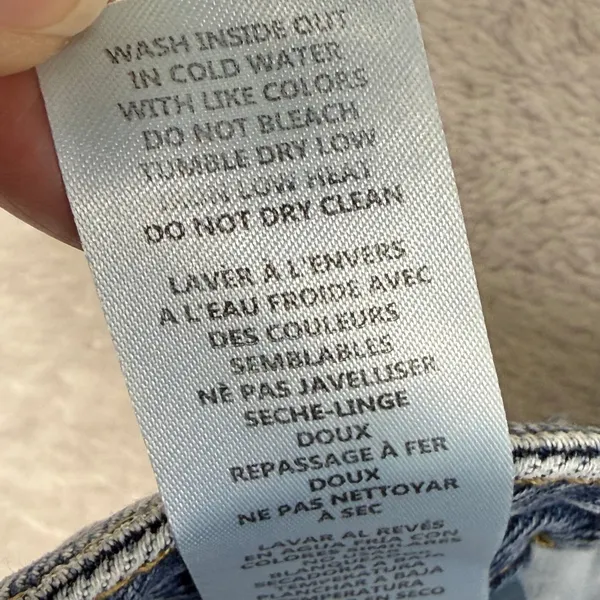 Good‎ American High Rise Distressed Denim Cut Off Shorts Blue Size 20 GB002T - Image 8