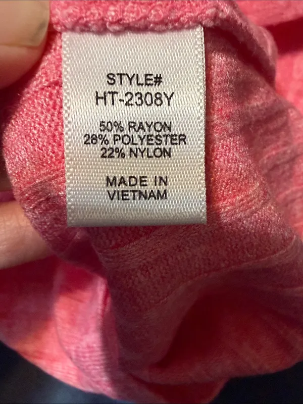 NWOT Zenana Outfitters Pink Ribbed V-Neck Tank - Image 5