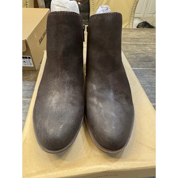 Lucky Brand Women's Basel Ankle Boot Chocolate Arezzo Wax Size 9.5 Distressed - Image 4