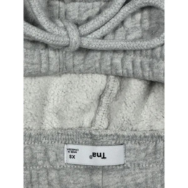 TNA Aritzia Cozy Sweatfleece Jogger Sweatpants Heather Grey XS Drawstring - Image 5