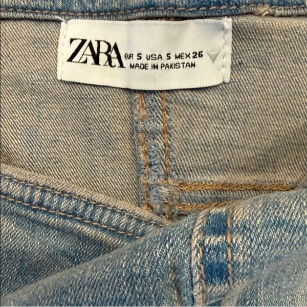 Zara Denim Crop Tube Top Corset - Image 8