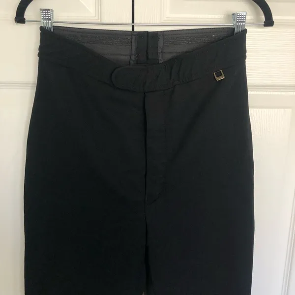 Women’s Black Vintage Roffe Ski and Snow Pants Size 10L - Image 2