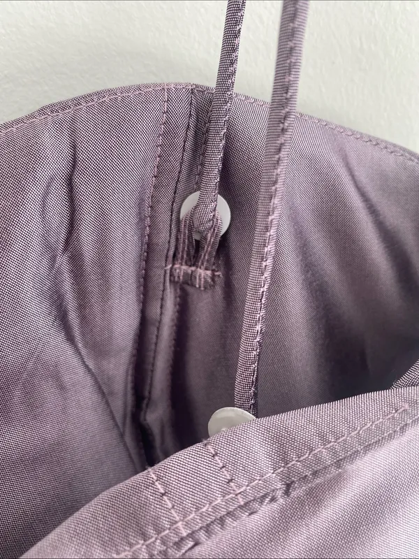 Marisa Baratelli Thai Silk Beaded Gown Spagetti Straps/Strapless Plum Mauve 2 - Image 5