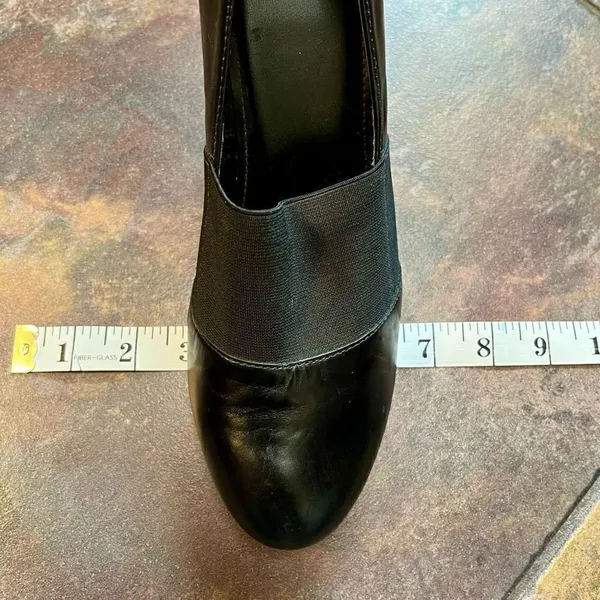 Alex Marie Black High Heel Pump Elastic Strap Size 8.5 M - Image 13