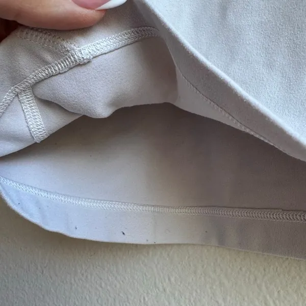 Lululemon Align Tank White Linen Cropped Strappy Nulu Fabric Size 8 A / B Cup - Image 3