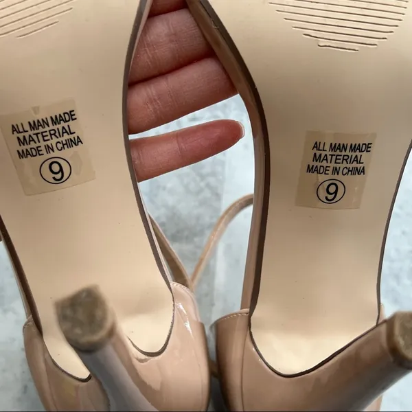 Charlotte Russe Nude Stiletto‎ Sandals Heels Size 9 - Image 6