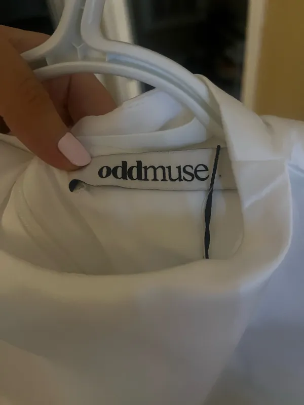 Odd Muse London satin straight neck mini dress - Image 4