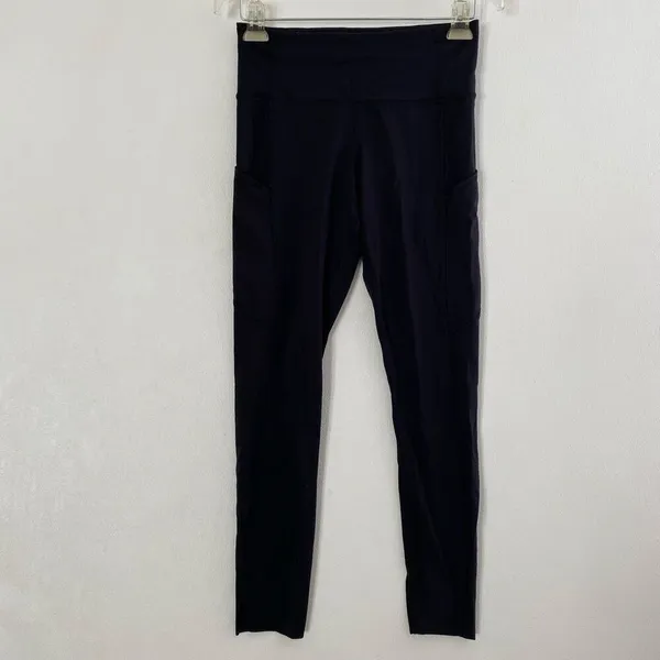 CRZ Yoga High Waisted Leggings Black Size 4/6 Buttery Soft Athletic Yoga Pants P - Image 2