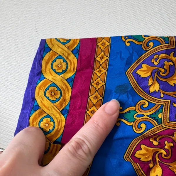 Adrianna Papell VTG 100% Silk Baroque Blazer Jacket Size‎ 8 Colorful Maximalist - Image 6