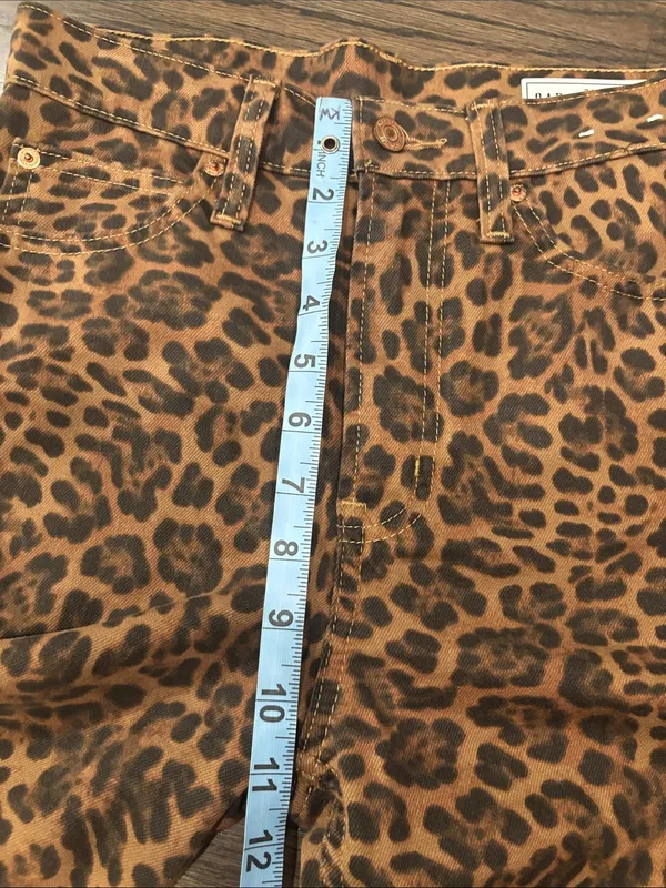 GAP Leopard Brown High Rise Barrel Jeans - Image 10