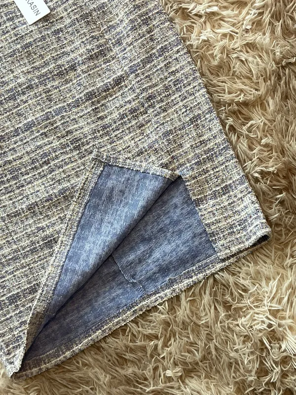 Kate Kasin Tweed Skirt new w/Tags Gray - Image 5