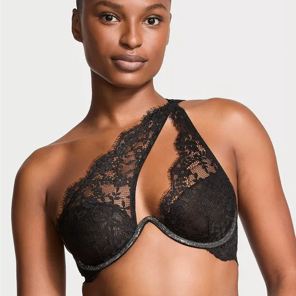 -‎ New DREAM ANGELS Twinkle Lace One-Shoulder Monowire Bra - Image 4