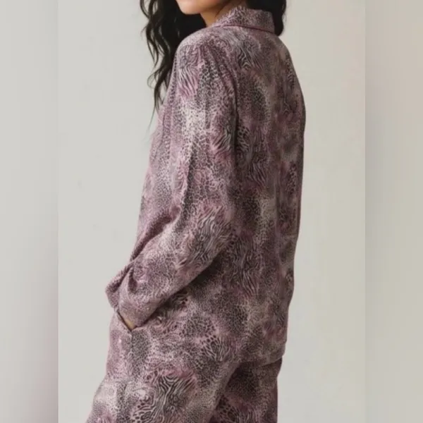 Skims NWT Long Sleep Pajamas SET Bloom Mini Multi Animal Size XS - Image 11