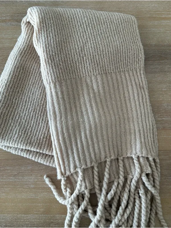 Free People Chunky Knit Scarf - Image 5