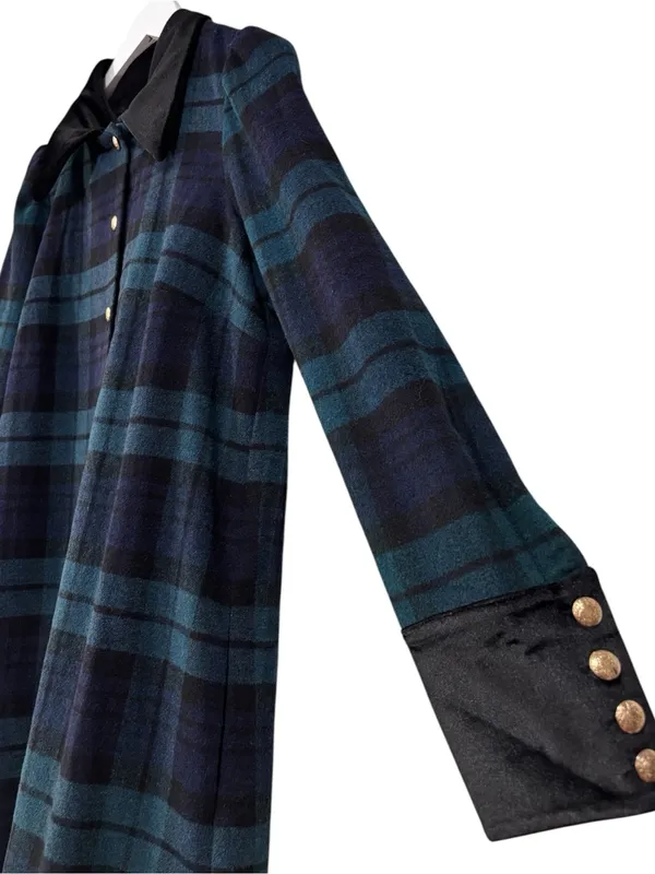 Tuckernuck Blackwatch Twiggy Plaid Wool Blend Dress Size Small Women - Image 6