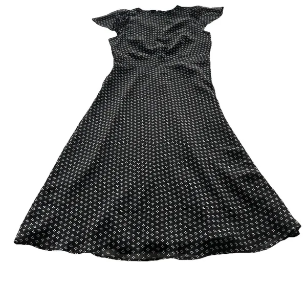 Ann Taylor Sheath Dress Womens 2 Black Floral Cap Sleeve NWT - Image 2