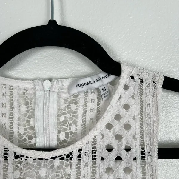 Cupcakes And‎ Cashmere Luca Lace Dress White Sz XS - Image 8