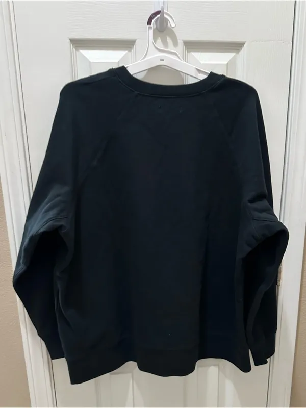 MADEWELL crew neck black sweatshirt size 2X 100% cotton oversized - Image 11