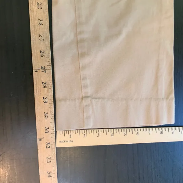 GAP Womens Khaki Tan Straight Leg Stretch‎ Chino Pants 8 Long Low Rise VTG - Image 8