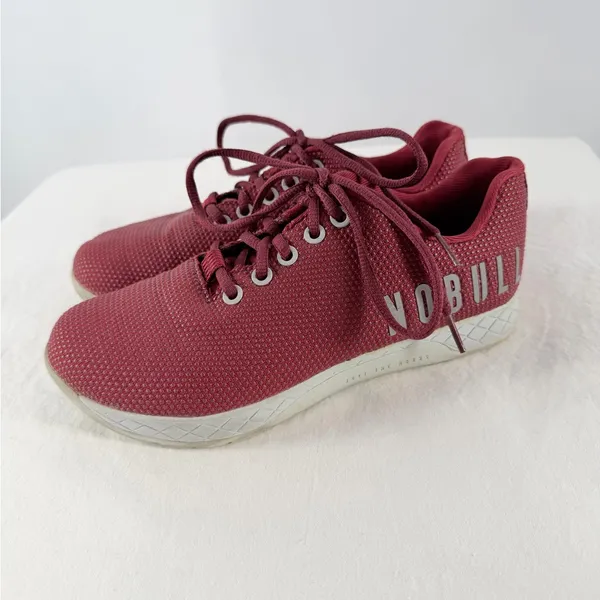 NOBULL Sky Trainer‎ CrossFit Sneaker Athletic Shoes in Maroon Size 6.5W or 5M - Image 5