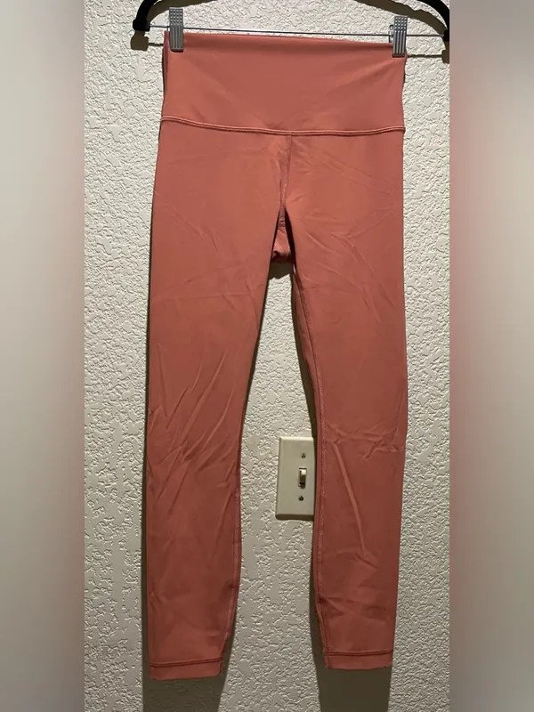 Lululemon Wunder Under High-Rise Leggings Rustic Coral Size 6 - Image 3