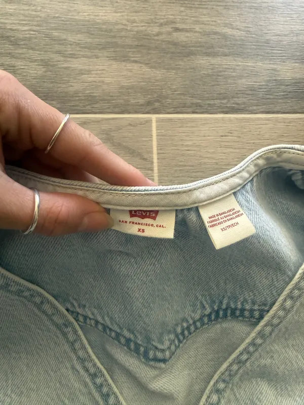 Levi’s Denim Dress Button-Up Mini - Image 4