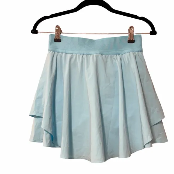 LULULEMON Court Rival Tennis Skort in Cyan Blue Sz 4 - Image 3