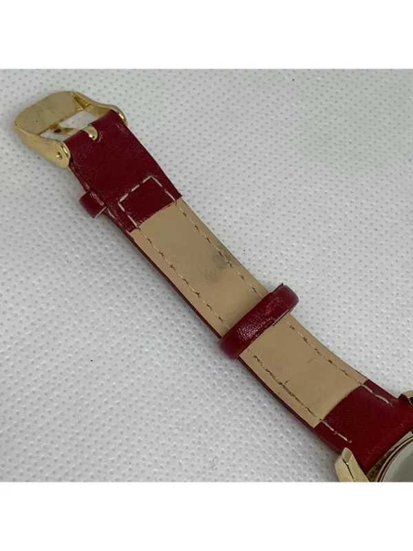Harry Potter Quidditch Watch women gold tone 38mm quartz red leather running - Image 7
